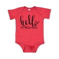 thumbnail image 1 of Inktastic Hello, I'm New Here- Hand Drawn Type Boys or Girls Baby Bodysuit, 1 of 4