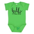 thumbnail image 1 of Inktastic Hello, I'm New Here Hand Drawn Type Boys or Girls Baby Bodysuit, 1 of 5