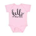 thumbnail image 1 of Inktastic Hello, I'm New Here Hand Drawn Type Boys or Girls Baby Bodysuit, 1 of 5