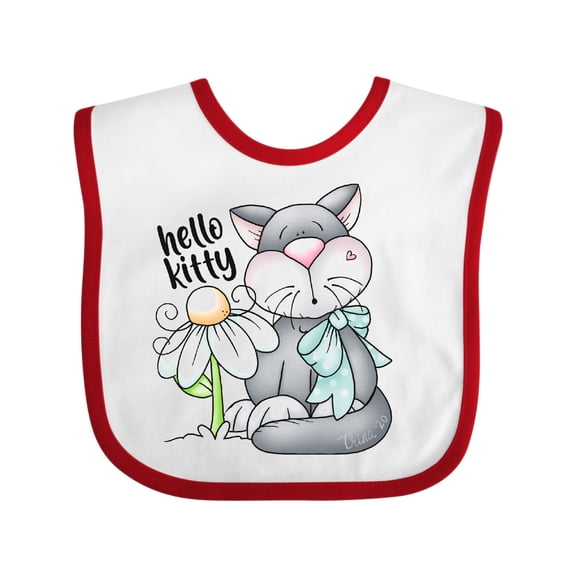 Inktastic Hello Kitty Cat Boys Baby Bib