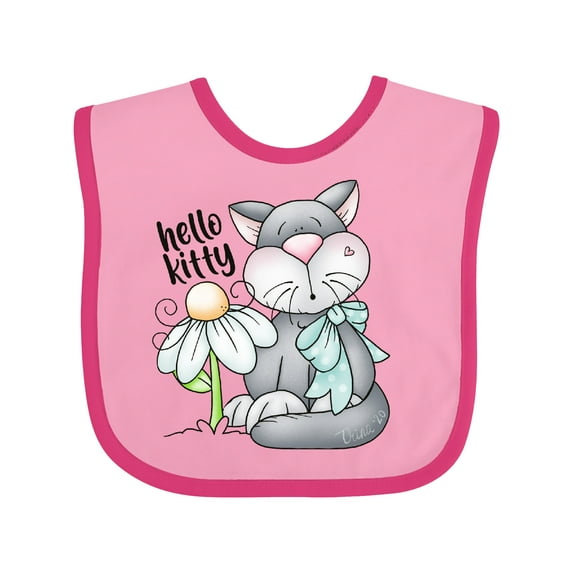 Inktastic Hello Kitty Cat Boys Baby Bib