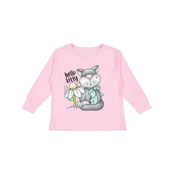 Inktastic Hello Kitty Cat Boys Long Sleeve Toddler T-Shirt