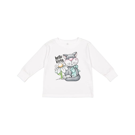 Inktastic Hello Kitty Cat Boys Long Sleeve Toddler T-Shirt