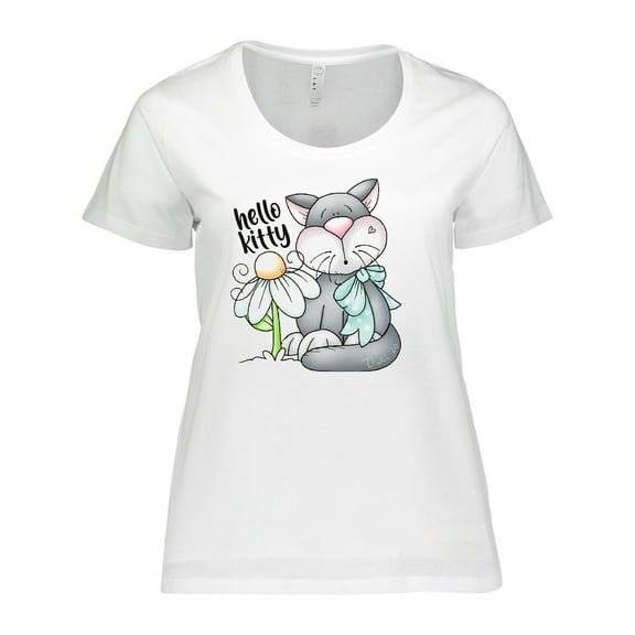 Inktastic Hello Kitty Cat Women's Plus Size T-Shirt