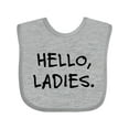 thumbnail image 1 of Inktastic Hello, Ladies Boys Baby Bib, 1 of 4
