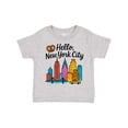 thumbnail image 1 of Inktastic Hello New York City Boys or Girls Toddler T-Shirt, 1 of 5