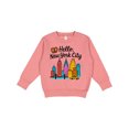 thumbnail image 1 of Inktastic Hello New York City Skyline with Pretzel Toddler Sweatshirt, 1 of 4