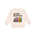 thumbnail image 1 of Inktastic Hello New York City Skyline with Pretzel Toddler Sweatshirt, 1 of 4