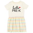 thumbnail image 1 of Inktastic Hello Pre-k Girls Toddler Dress, 1 of 5