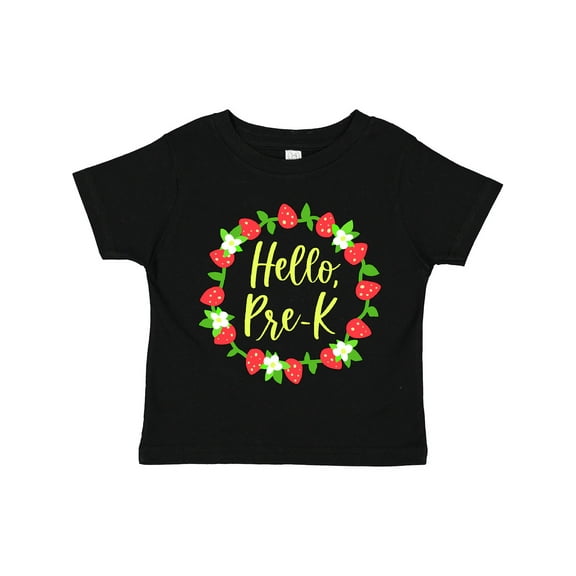 Inktastic Hello, Pre-k Strawberries Boys or Girls Toddler T-Shirt