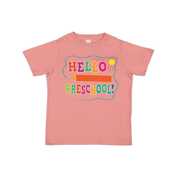 Inktastic Hello Preschool 1st Day of School Boys or Girls Toddler T-Shirt