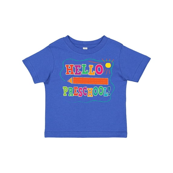 Inktastic Hello Preschool 1st Day of School Boys or Girls Toddler T-Shirt
