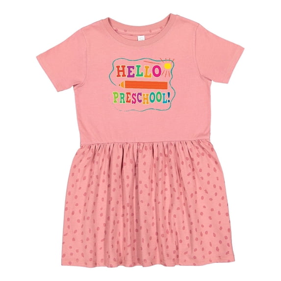 Inktastic Hello Preschool 1st Day of School Girls Toddler Dress