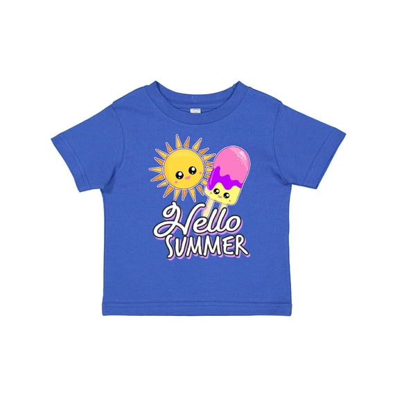 Inktastic Hello Summer with Popsicle and Sunshine Boys or Girls Toddler T-Shirt