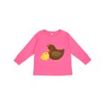 thumbnail image 1 of Inktastic Hen and Chick Farm Animals Boys or Girls Long Sleeve Toddler T-Shirt, 1 of 5