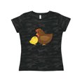 thumbnail image 1 of Inktastic Hen and Chick Farm Animals Women's T-Shirt, 1 of 5
