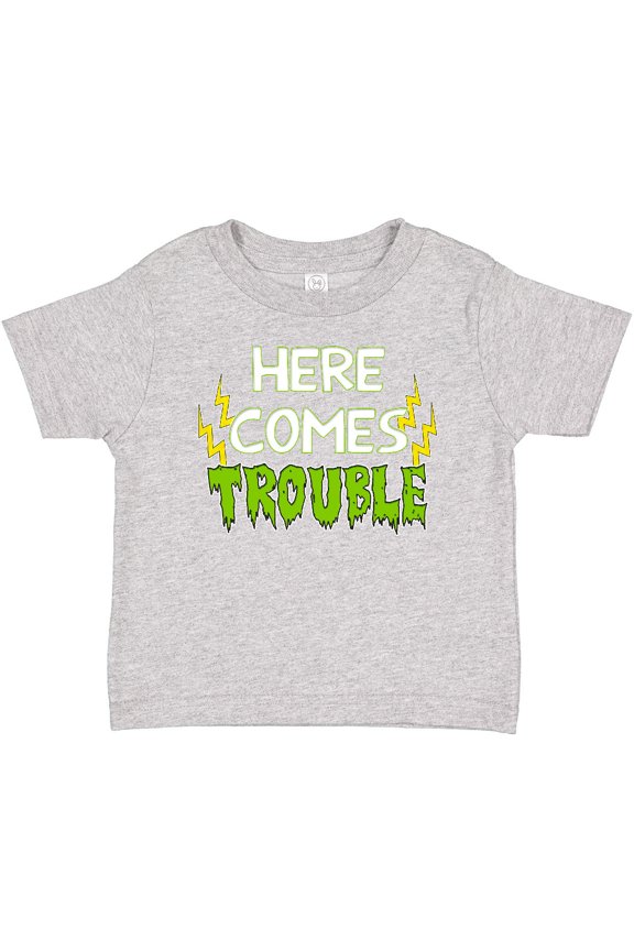 Here Comes Trouble Boys or Girls Baby T-Shirt
