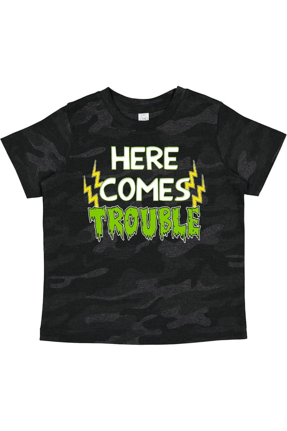 Here Comes Trouble Boys or Girls Toddler T-Shirt