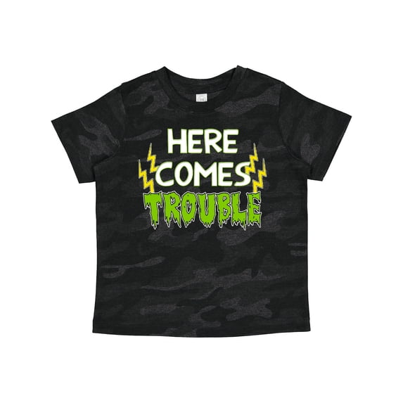Inktastic Here Comes Trouble Boys or Girls Toddler T-Shirt