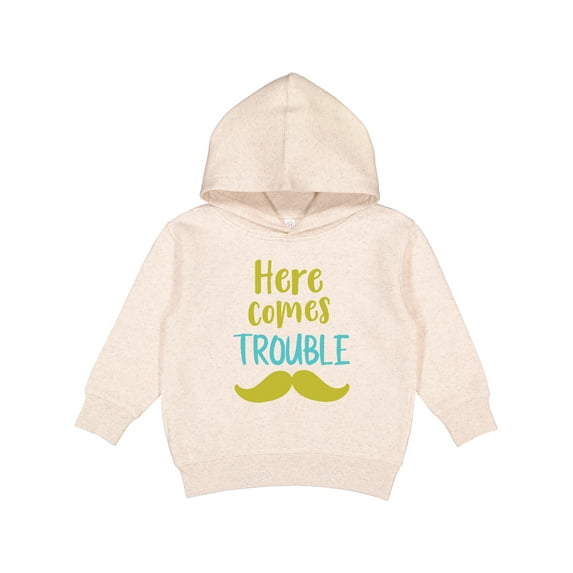 Inktastic Here Comes Trouble, Mustache, Moustache Toddler Hoodie