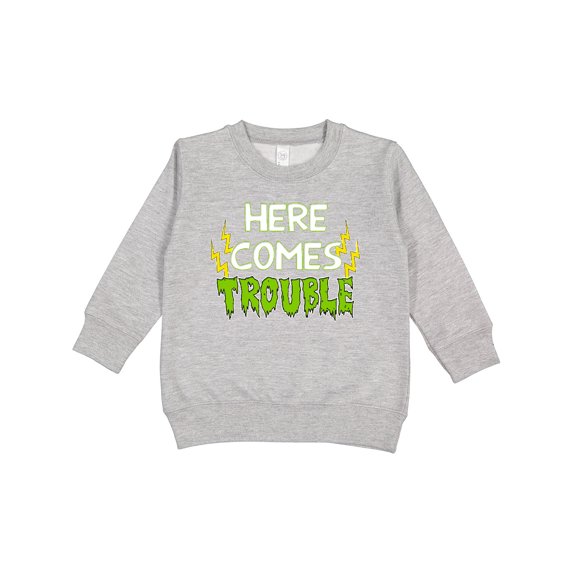 Inktastic Here Comes Trouble Toddler Sweatshirt