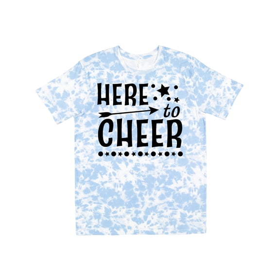 Inktastic Here to Cheer Cheerleading with Arrow and Stars T-Shirt