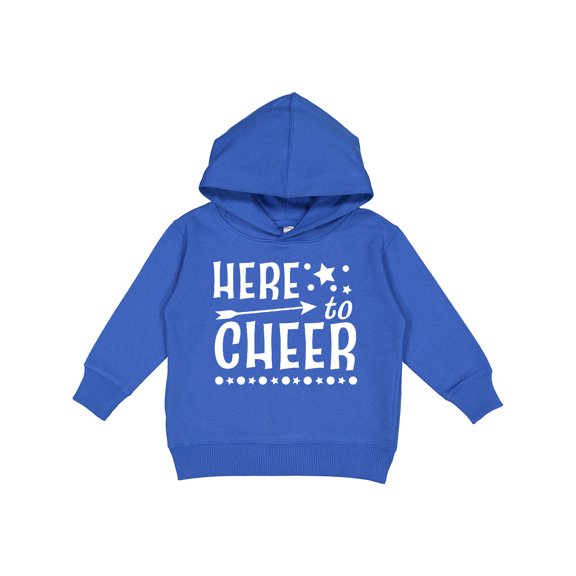 Inktastic Here to Cheer Cheerleading with Arrow and Stars Toddler Hoodie