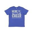 thumbnail image 1 of Inktastic Here to Cheer- cheerleading with arrow and stars Youth T-Shirt, 1 of 5