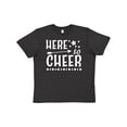 thumbnail image 1 of Inktastic Here to Cheer- cheerleading with arrow and stars Youth T-Shirt, 1 of 5