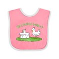 thumbnail image 1 of Inktastic Hey, Guess What? Chicken Butt Boys or Girls Baby Bib, 1 of 4