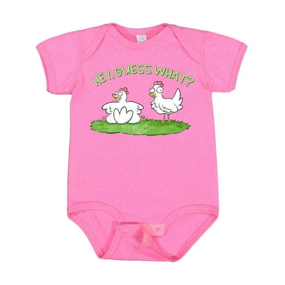 Inktastic Hey, Guess What? Chicken Butt Boys or Girls Baby Bodysuit