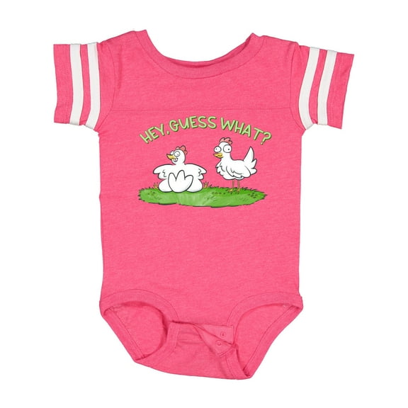 Inktastic Hey, Guess What? Chicken Butt Boys or Girls Baby Bodysuit