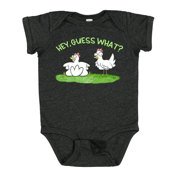 Inktastic Hey, Guess What? Chicken Butt Boys or Girls Baby Bodysuit