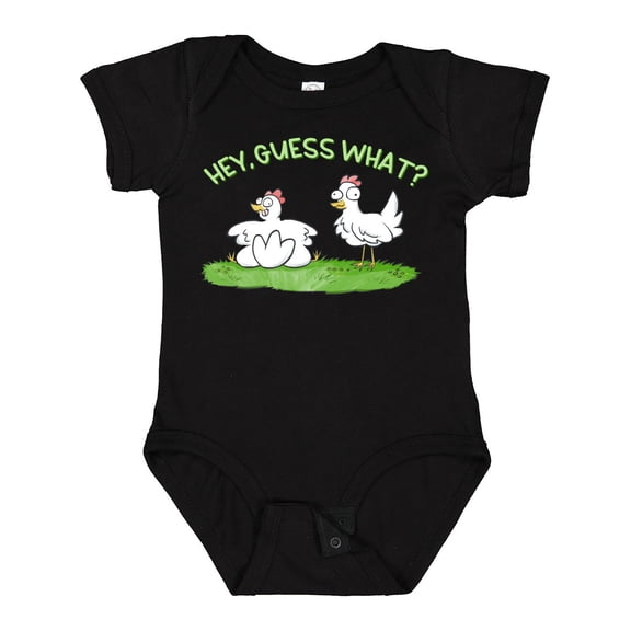 Inktastic Hey, Guess What? Chicken Butt Boys or Girls Baby Bodysuit