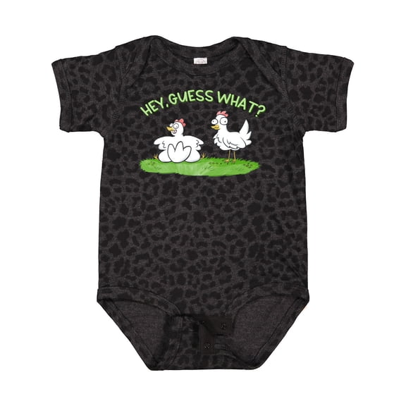 Inktastic Hey, Guess What? Chicken Butt Boys or Girls Baby Bodysuit