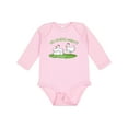 thumbnail image 1 of Inktastic Hey, Guess What? Chicken Butt Boys or Girls Long Sleeve Baby Bodysuit, 1 of 5