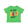 thumbnail image 1 of Inktastic Hey There Buddy with Ketchup Mustard and Hot Dog Boys or Girls Toddler T-Shirt, 1 of 5