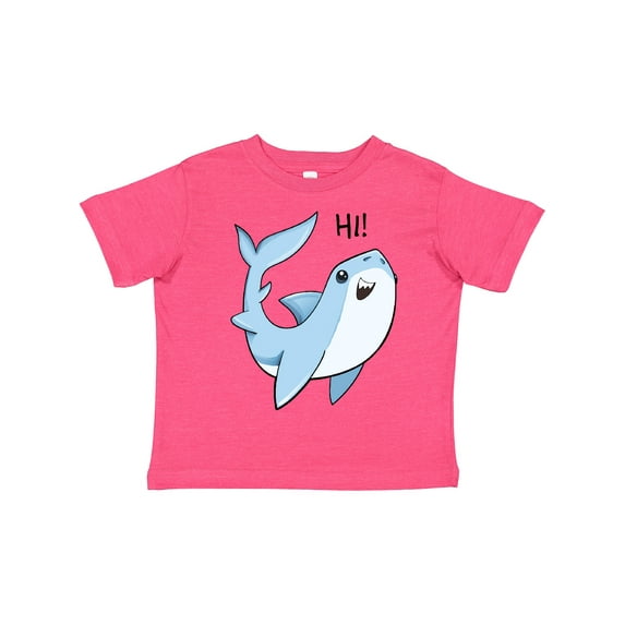 Inktastic Hi- Cute Shark Boys or Girls Toddler T-Shirt