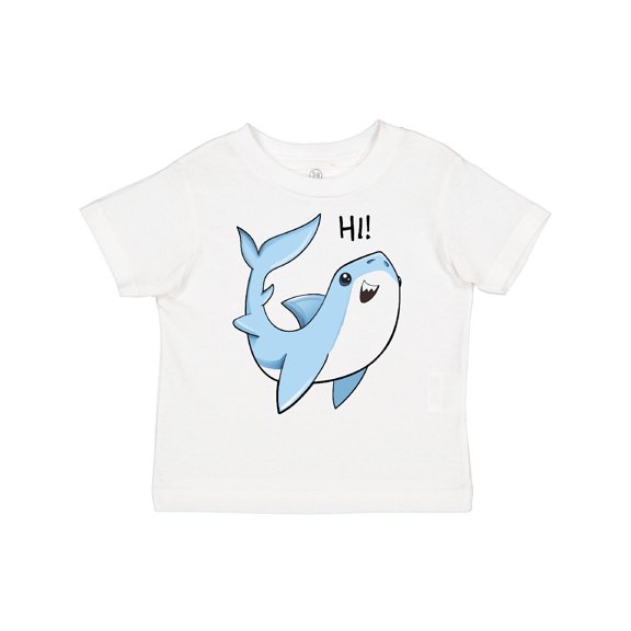 Inktastic Hi- Cute Shark Boys or Girls Toddler T-Shirt