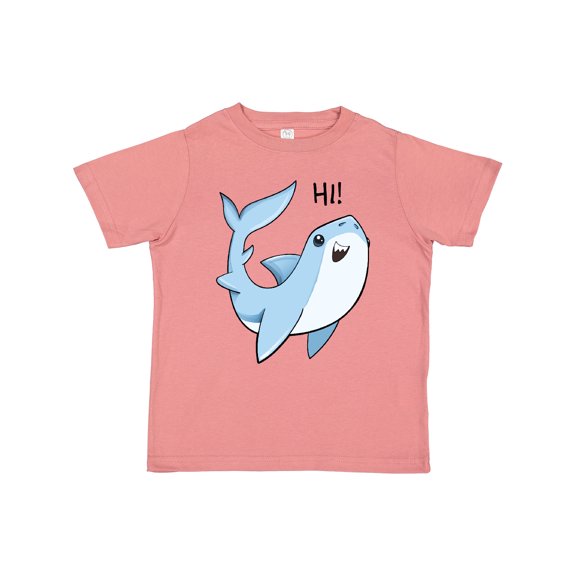 Inktastic Hi- Cute Shark Boys or Girls Toddler T-Shirt