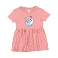 thumbnail image 1 of Inktastic Hi Cute Shark Girls Baby Dress, 1 of 5