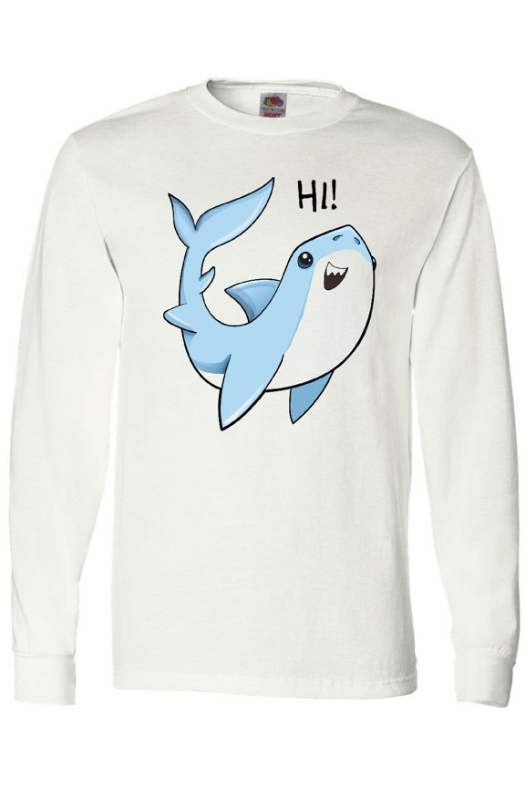 Hi- Cute Shark Long Sleeve T-Shirt