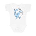 thumbnail image 1 of Inktastic Hi Cute Shark Boys or Girls Baby Bodysuit, 1 of 5