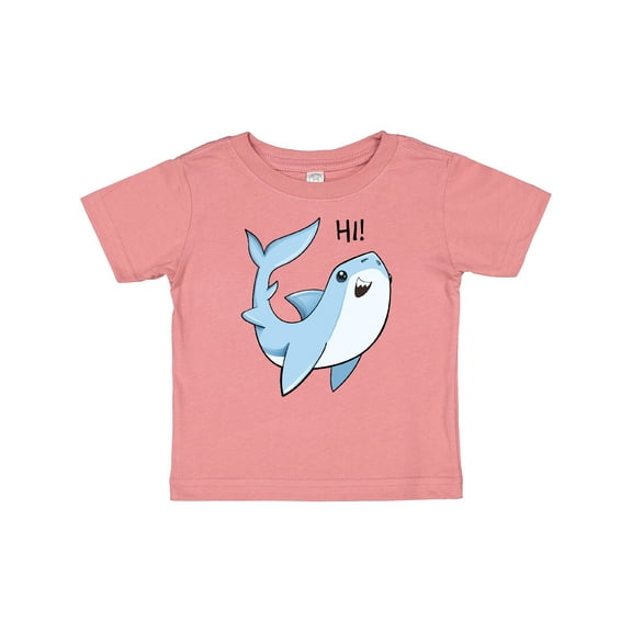 Inktastic Hi Cute Shark Boys or Girls Baby T-Shirt