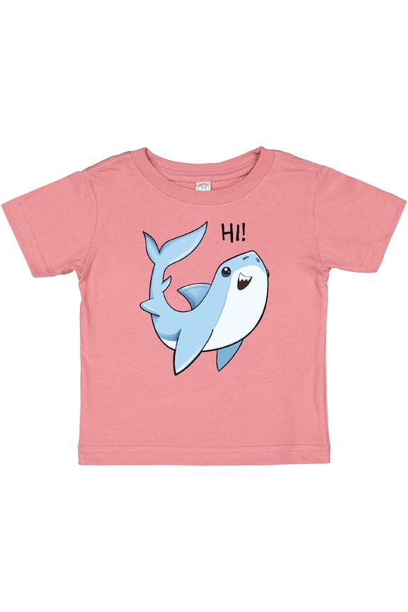 Hi Cute Shark Boys or Girls Baby T-Shirt