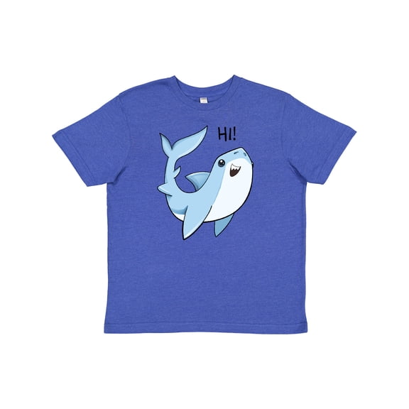 Inktastic Hi- cute shark Youth T-Shirt
