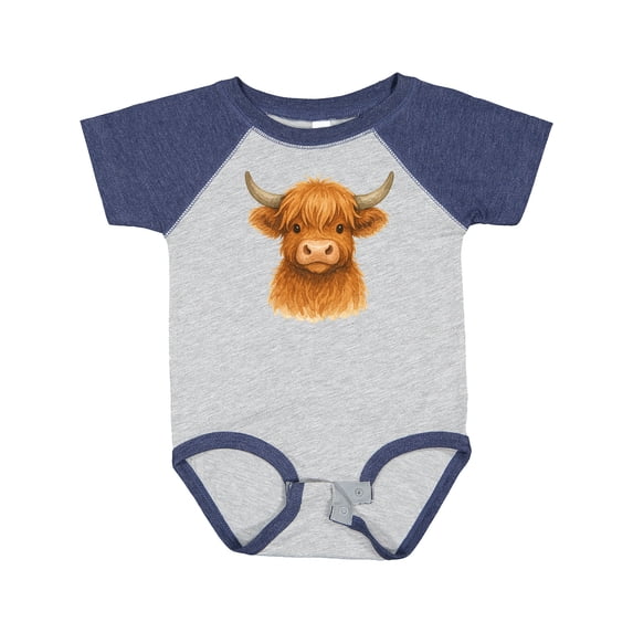 Inktastic Highland Cow Boys or Girls Baby Bodysuit