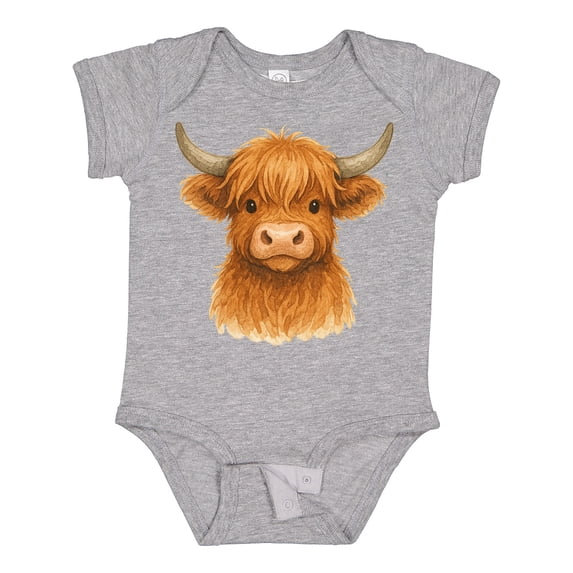 Inktastic Highland Cow Boys or Girls Baby Bodysuit