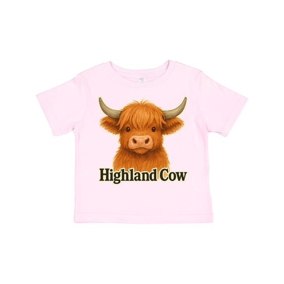Inktastic Highland Cow Boys or Girls Toddler T-Shirt