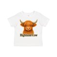 thumbnail image 1 of Inktastic Highland Cow Boys or Girls Toddler T-Shirt, 1 of 5